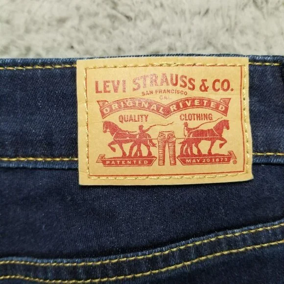 Levis Jeans Womens 27 Blue 721 High Rise Skinny Stretch Denim - Picture 9 of 13